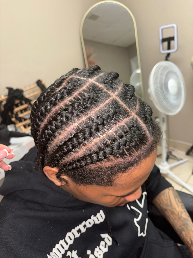 Stitch Braids 8-10 at Crowned Beauty Studios LLC in Detroit, MI