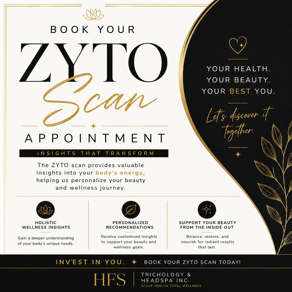 ZYTO-Wellness Scan Analysis at HFS Trichology & HeadSpa Inc. in Stockton, CA
