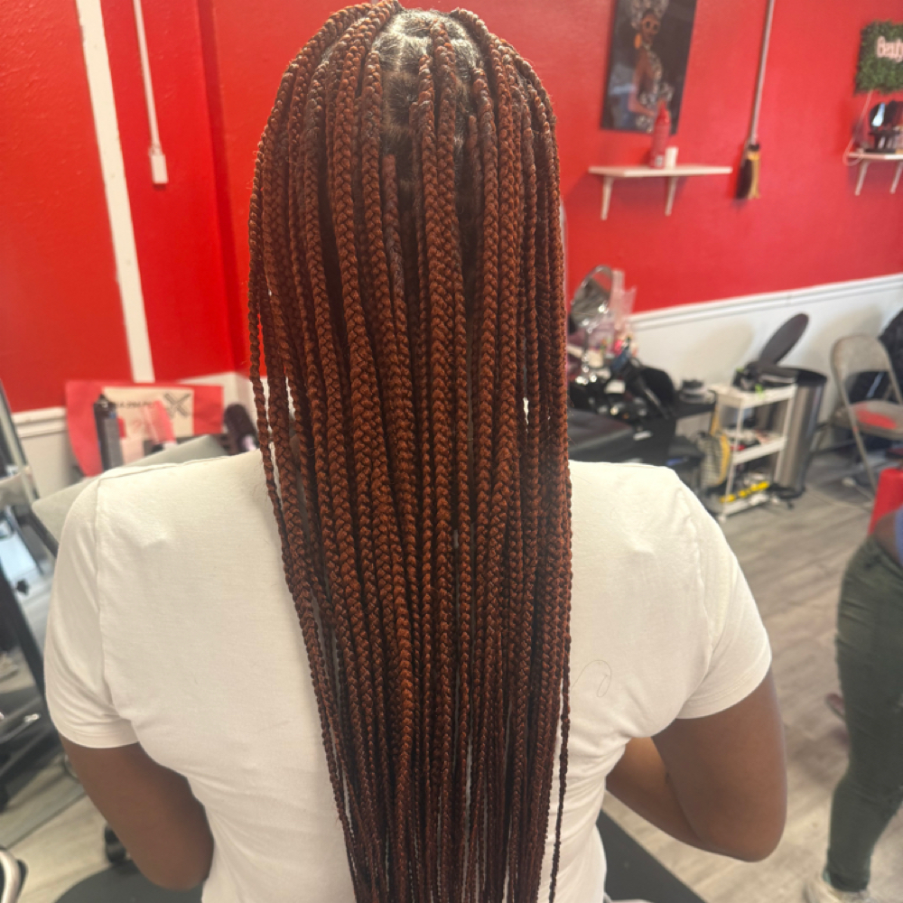 Knotless Braids at J-Galore Beauty Lounge in Bridgeport, CT