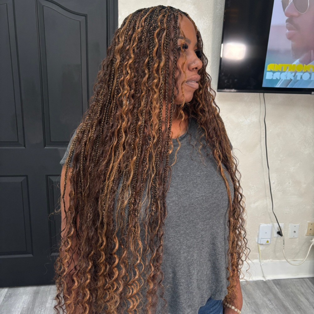 Small Extended Boho Knotless at CeeGoneSlay in Haines City, FL