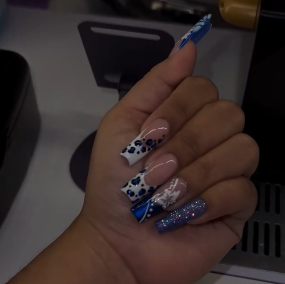 Long gelx at Pearlynailz in Pasadena, TX