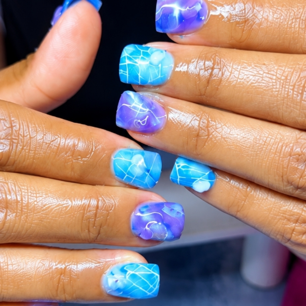 Crystal Healing Manicure at Lil Luxury Nails in Poway, CA