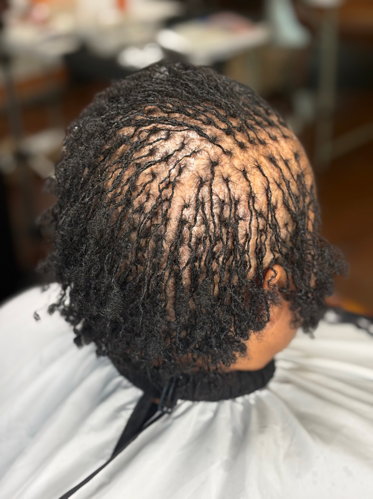 Micro Locs Retie at FoxxiLoxx in Duncanville, TX