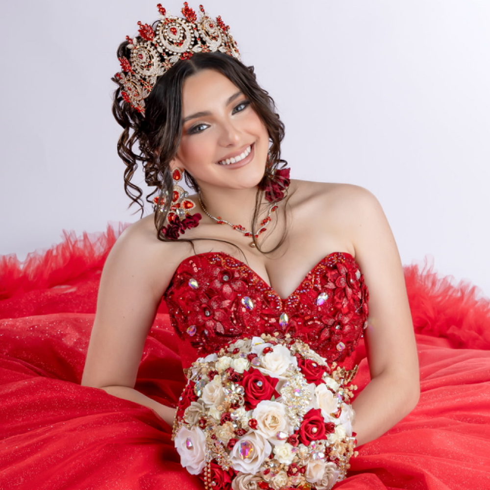 QUINCEAÑERA HAIRSTYLE (NO EXTENSION at Hairstylesbymirna in Houston Texas, TX
