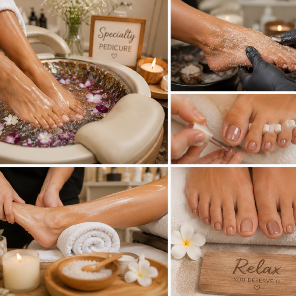 SPECIALTY VOLCANO PEDICURE at Odalys Beauty Studio25 Private Luxury Studio in Brooksville, Fl in BROOKSVILLE, FL