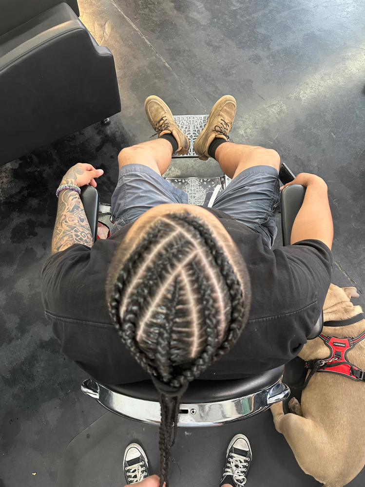 5 Braids at Sacredbarber in Sacramento, CA
