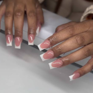 Pink&White Full Set at Platinum Nails in Jacksonville, FL