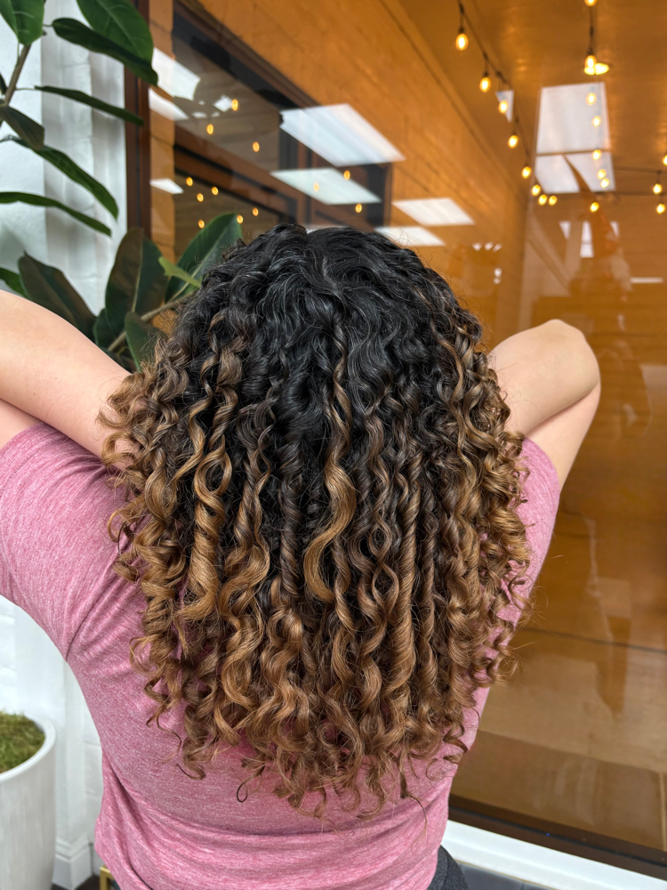 New Client Curly Cut at Alanna Galathe in Fair Oaks, CA