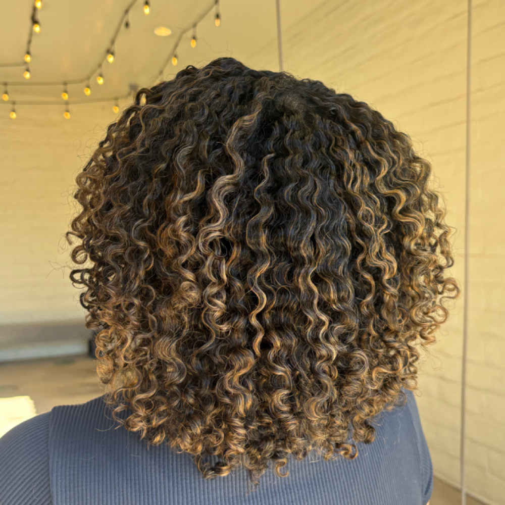 New Client Curly Cut at Alanna Galathe in Fair Oaks, CA