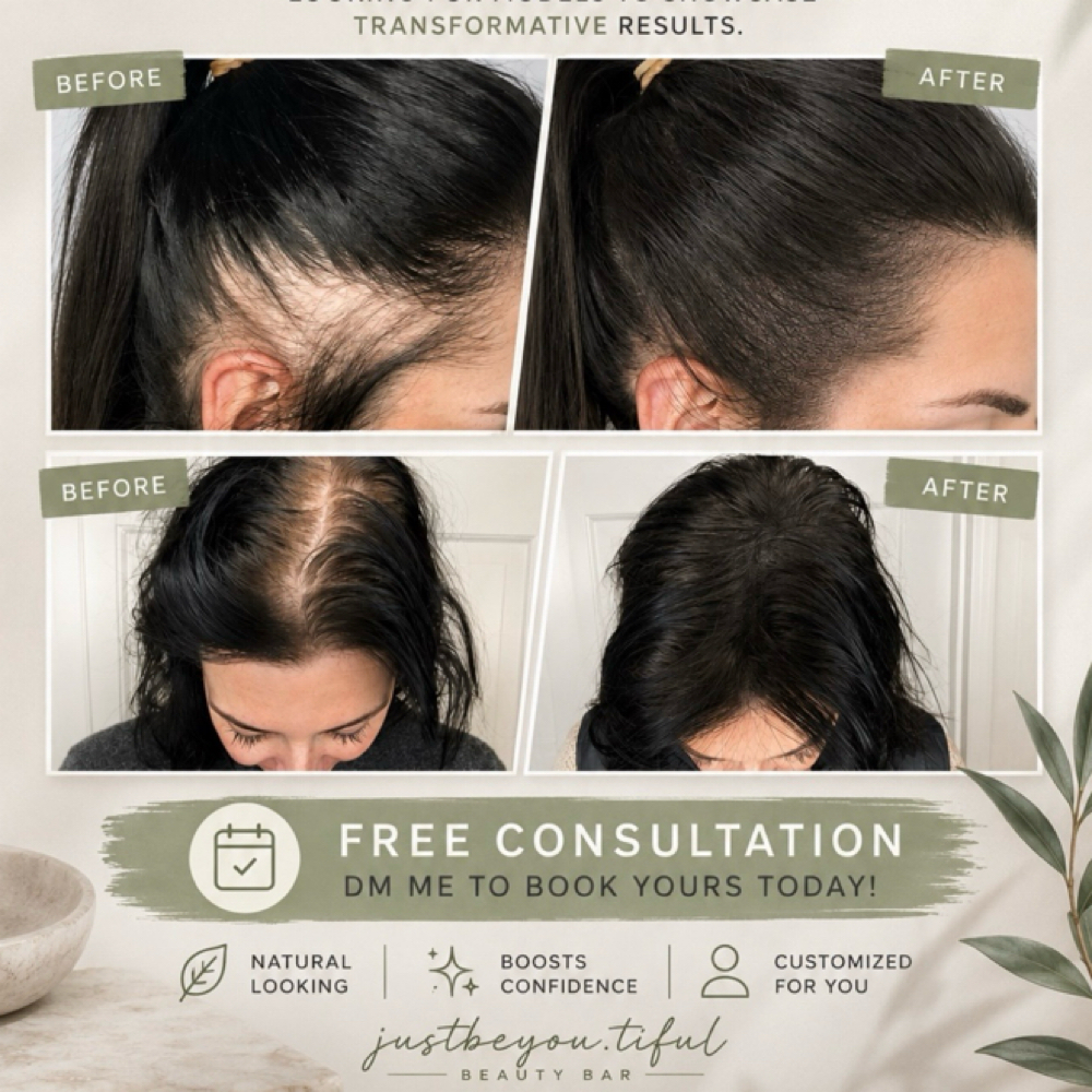 Female Scalp Micro Pigmentation at Justbeyou.tiful Beauty Bar in Lonetree, CO