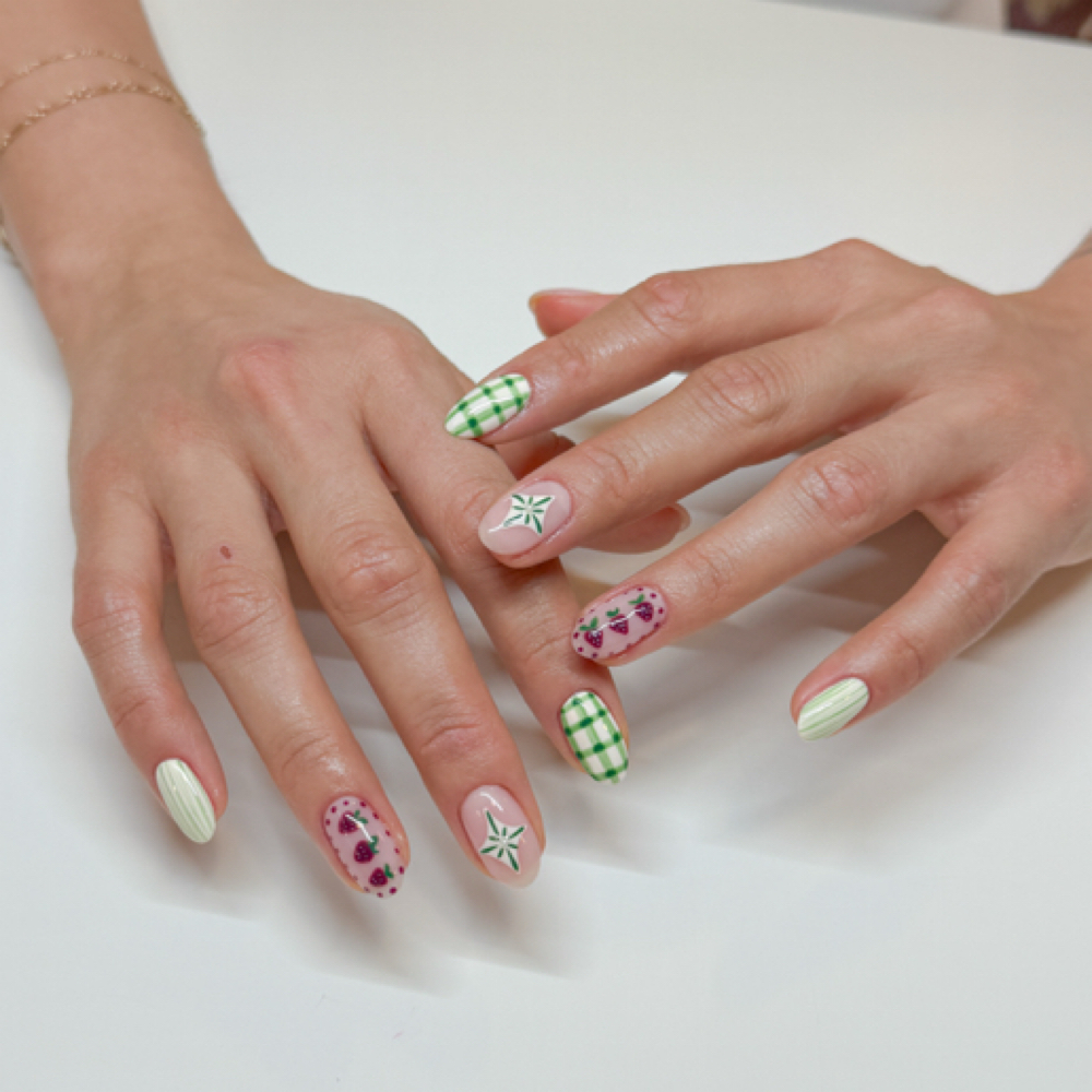 4+ week Gel Manicure FILL at Glossy Studios in Hermosa Beach, CA