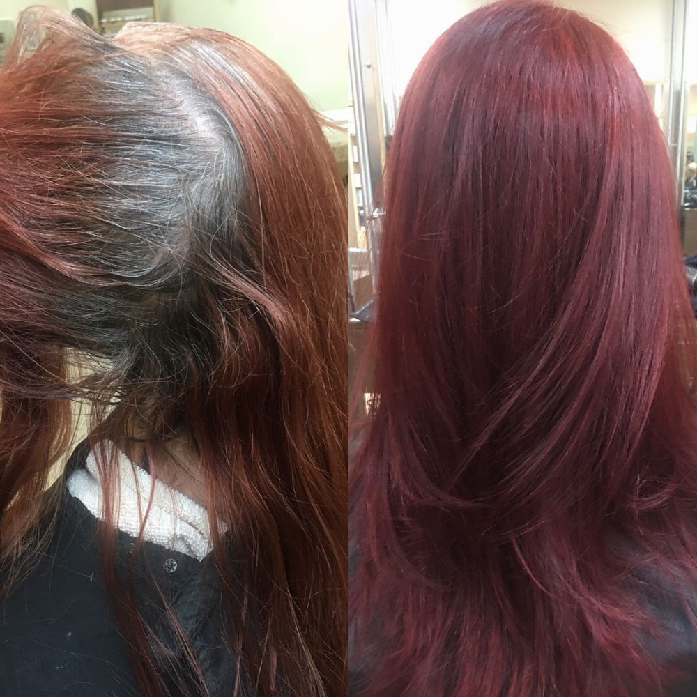 Hair Color Correction at Signature Blush Studio NYC in Queens, NY