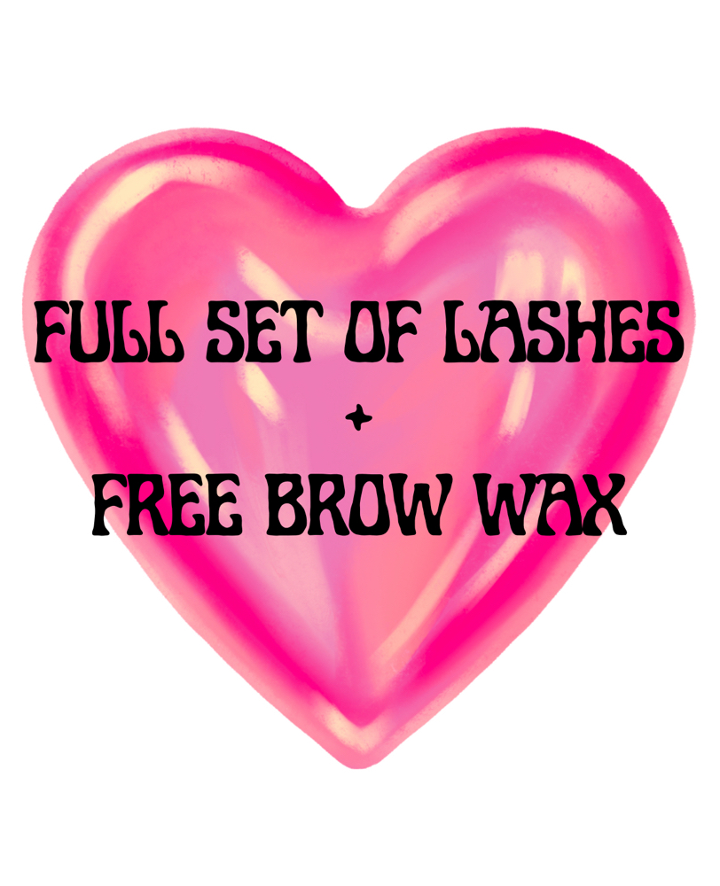 Full Set of Lashes + Free brow wax
