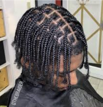 Men Box Braids No Hair Added