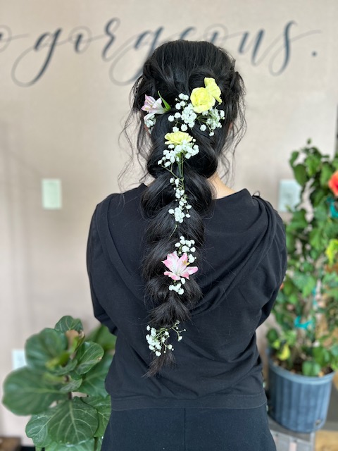 Wedding day hair
