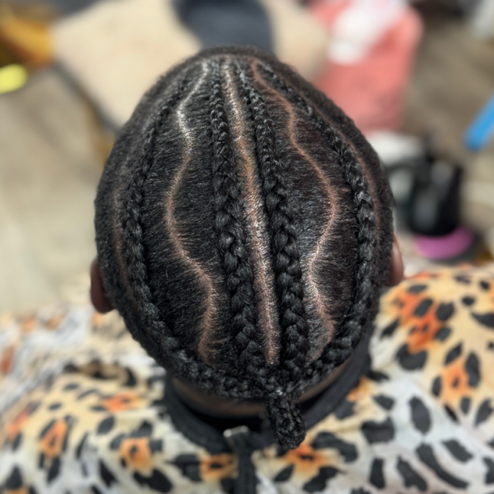 Men's Cornrows 4-8 at Dee Did’em in Kinston, NC