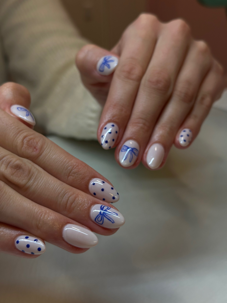 acrylic fullset with design