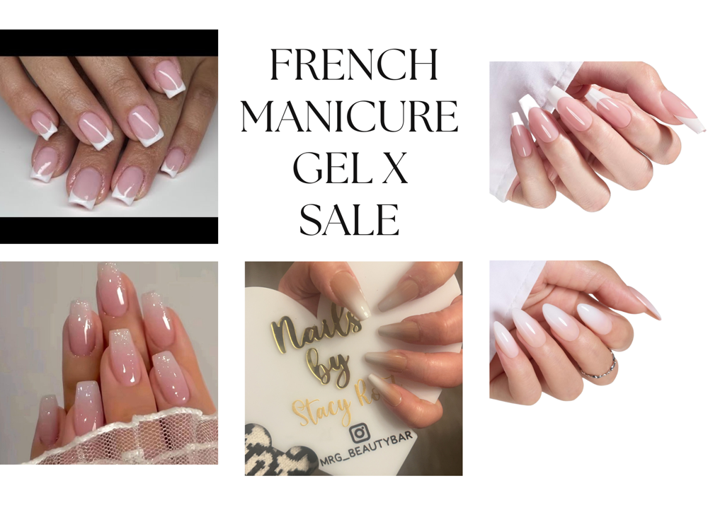 Full Set French Manicure gel x