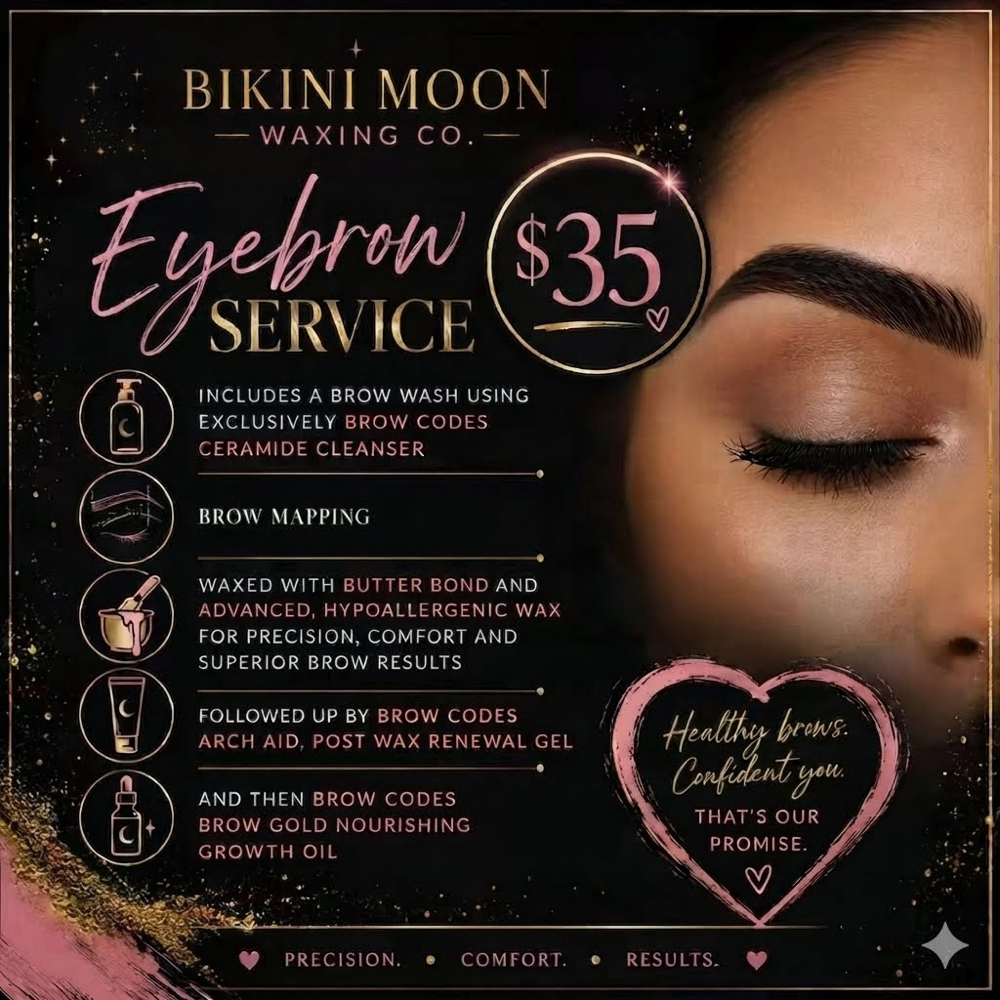 The Signature Brow Wax at Bikini Moon Waxing Co in Lake City, FL