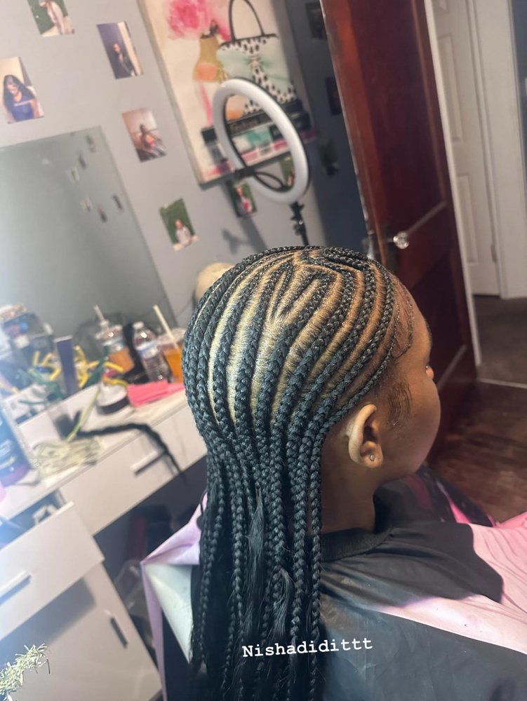 Design Feed In Braids (14-16)