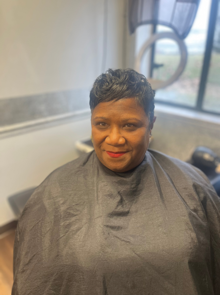 Virgin Relaxer Hair Cut And Style at Distinctive Designs By TC in Blue Ash, OH