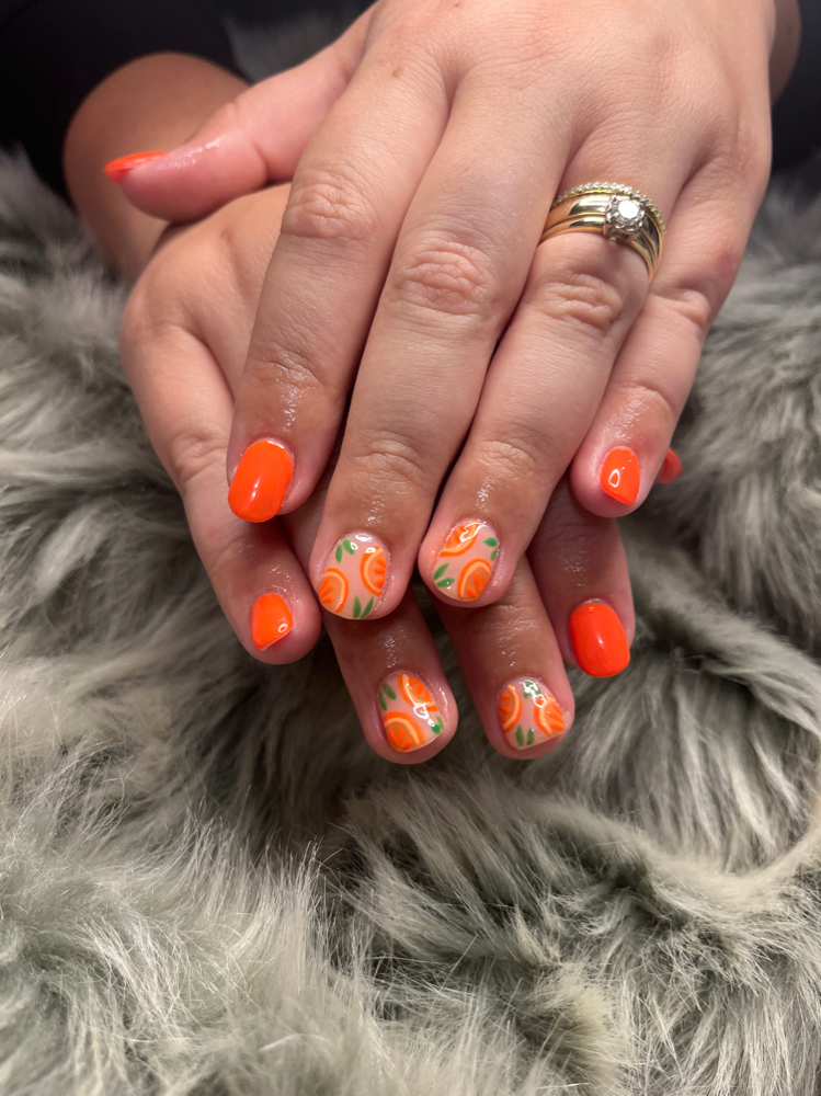 Acrylic Full Set (natural) at Heavenly Hair & Nail Spalon in Wingina, VA