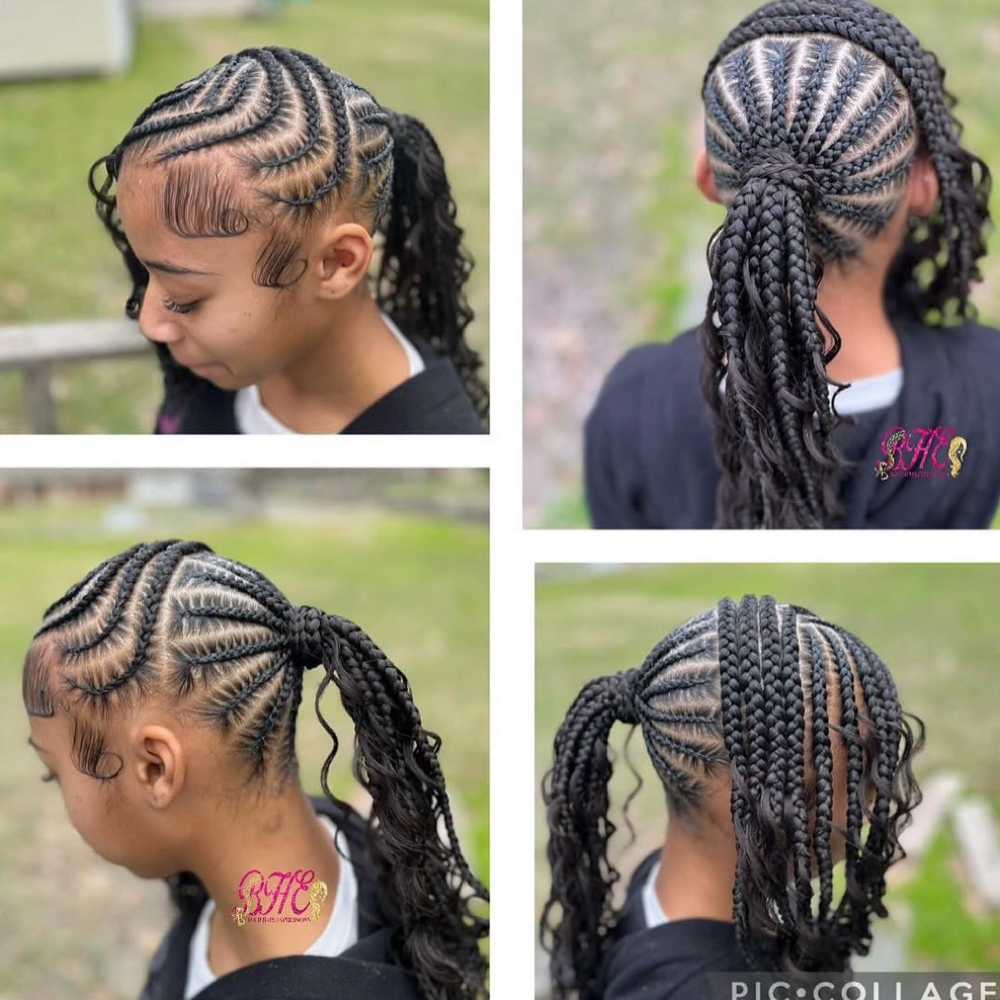Stitch Half Lemonade Braid Ponytail at Erica Sam in Opelousas, LA