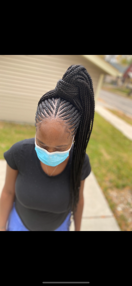 Feed In Ponytail