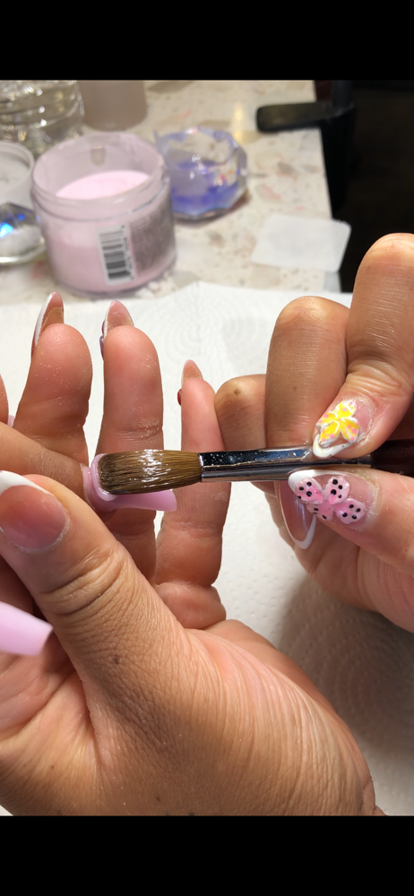 Fill-in acrylic at The Naturlist Locd Queen in Indianapolis, IN