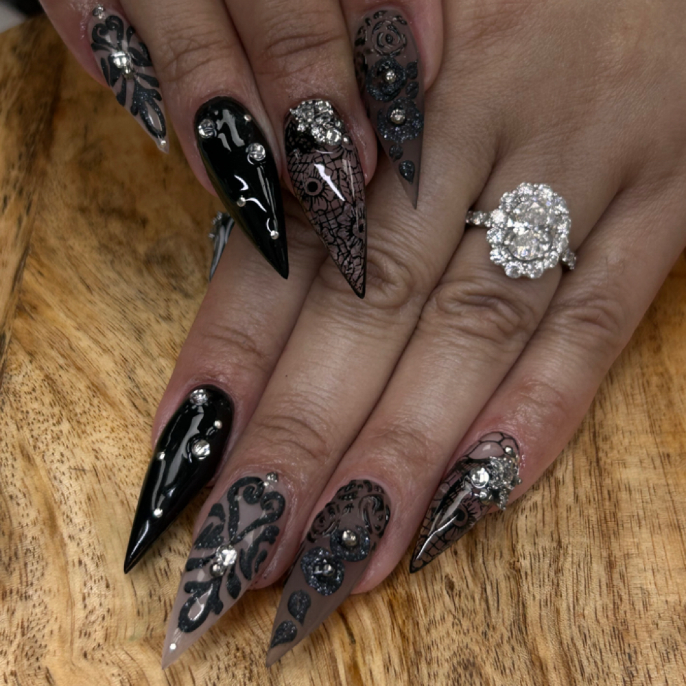 Designs On All 10 Fingers at Girl Time Nails in Chicopee, MA