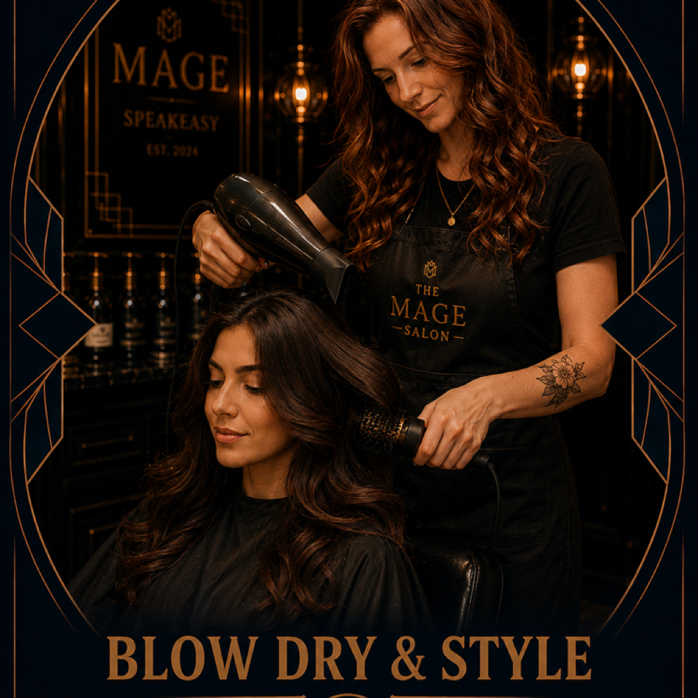 Blow Dry & Style at Mage Salon in West Des Moines, IA