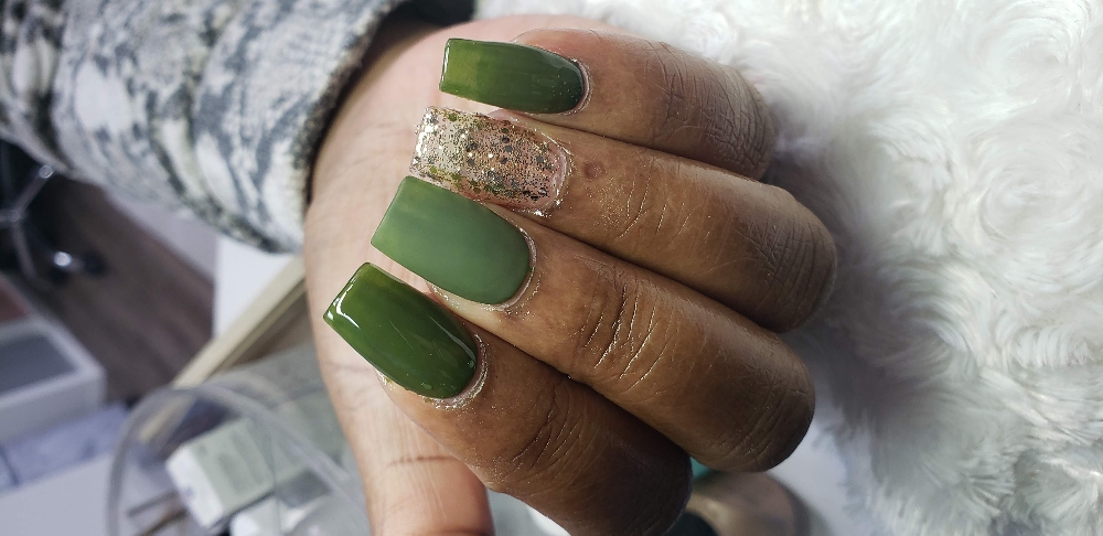Full set -Medium W/Gel Polish at LuX Beauty Suite in Indianapolis, IN