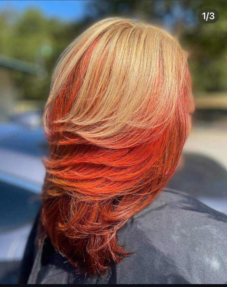Trio Custom Color Bob Length at Labre Studio in Richardson, TX