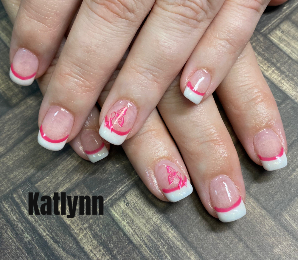 Pink And White Fill