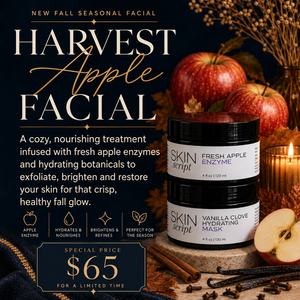 Harvest Apple facial at The Esthetic Room in Jackson, CA