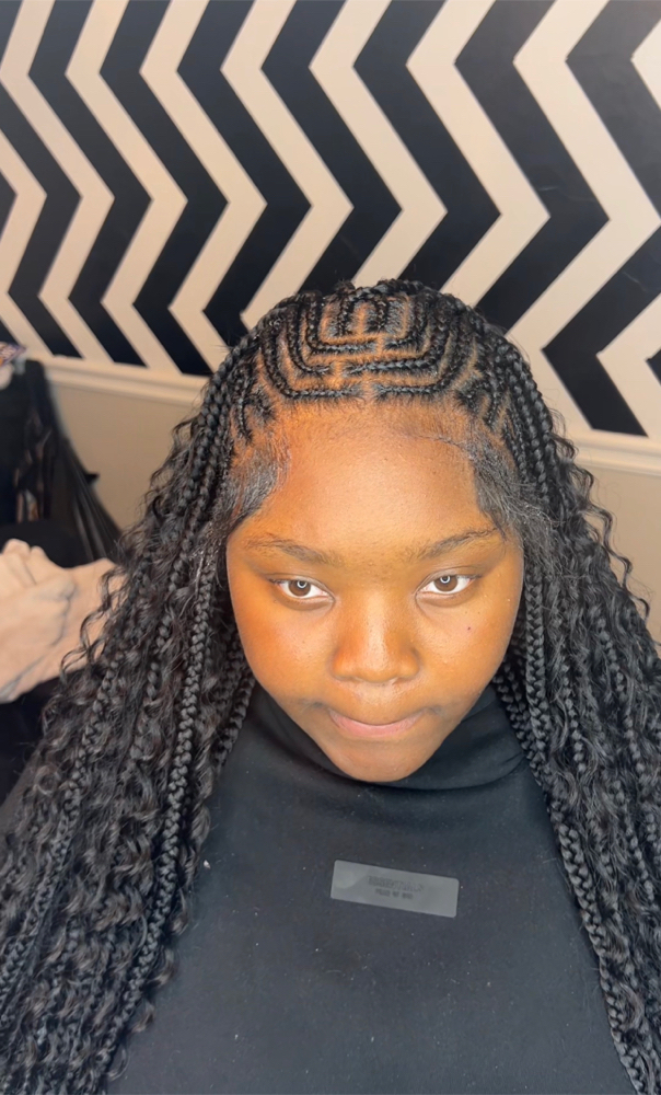 Tribal Knotless Braids (Medium)