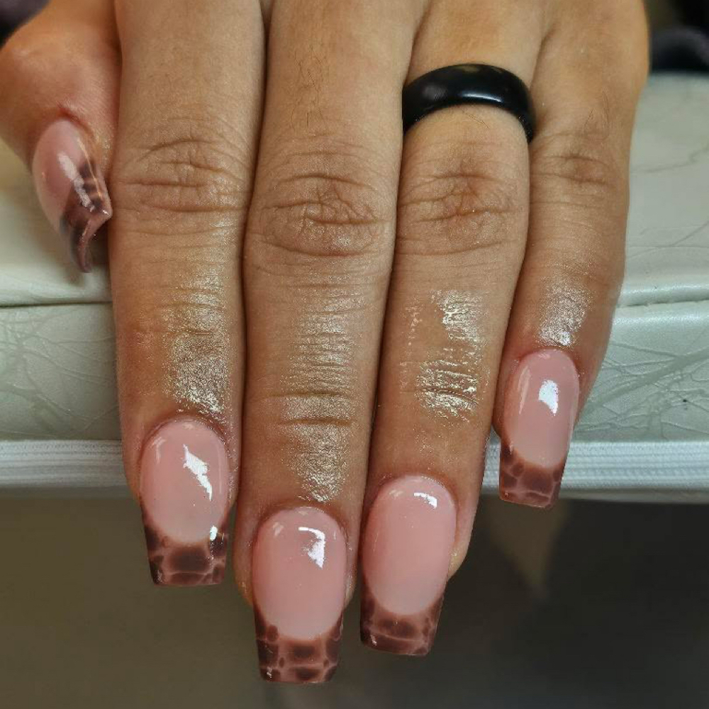 Acrylic with extension Medium at Zaza nails LLC in Junction, KS
