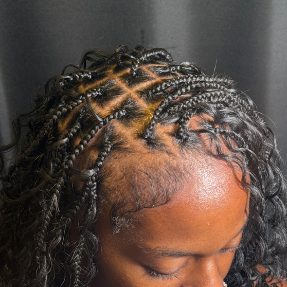 Smedium Knotless (Braids Or Twist) at KL Hair Haven & Co. Salon and Spa in Knoxville, TN
