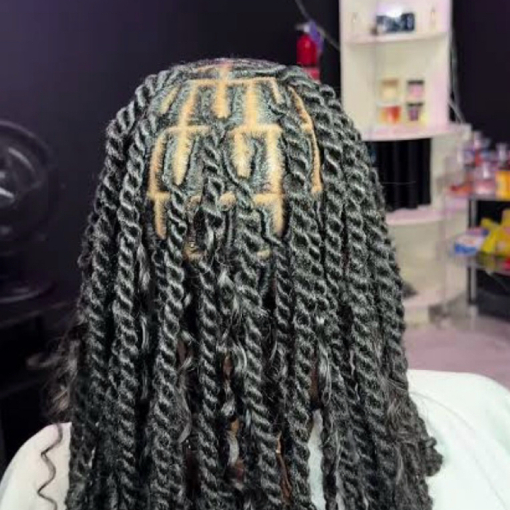Invisible Locs at The Braid Society in Olive Branch, MS