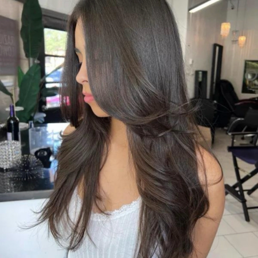 Long/medium Length Haircut at Sorella Hair co. in Las Vegas, NV
