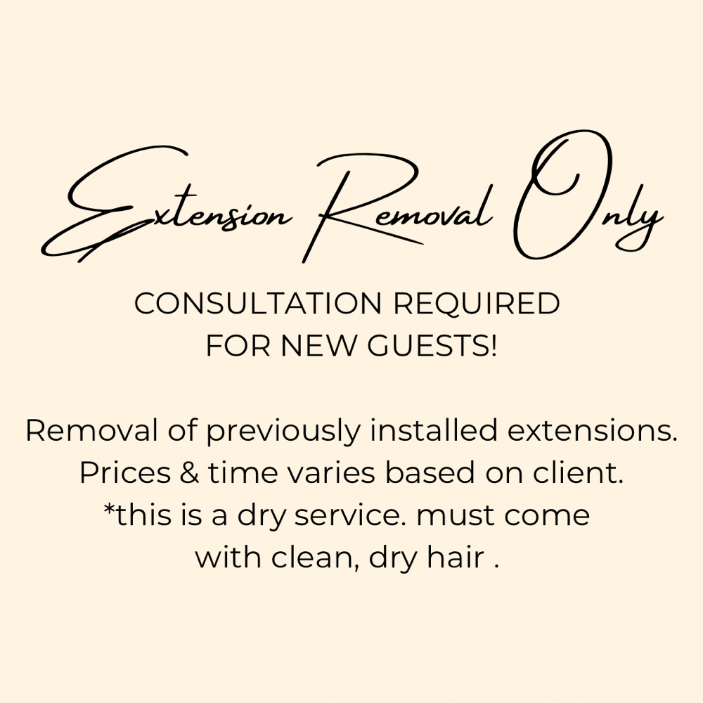 Extension Removal Only