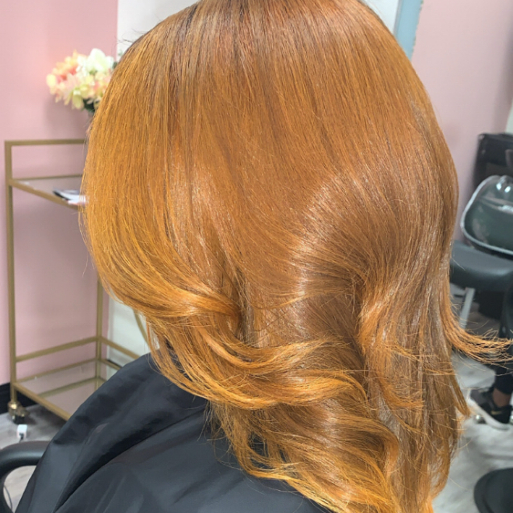 Color Retouch at Tiarra Jae Hair Experience in Elmwood Park, NJ