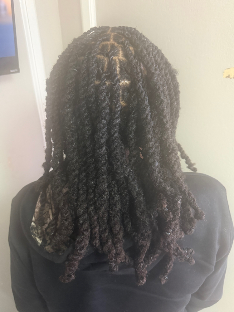 Retwist With Two Stand Twist Style at FoxxiLoxx in Duncanville, TX
