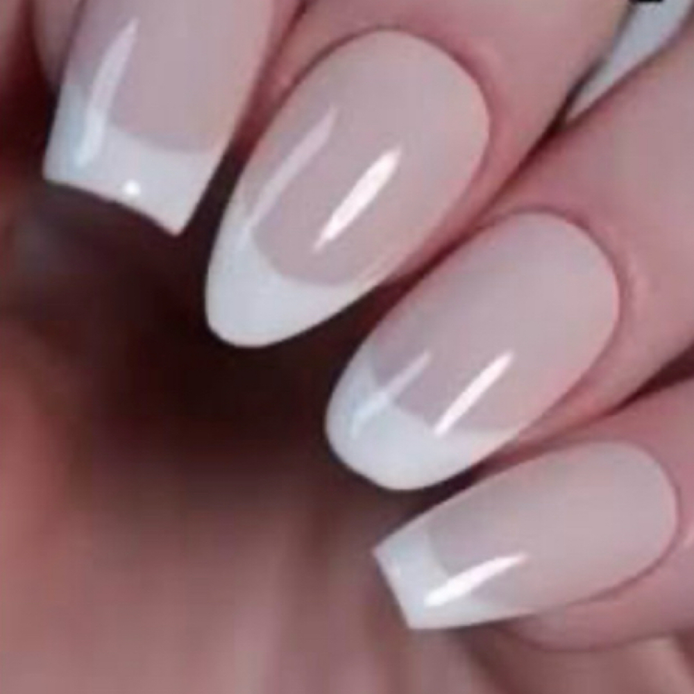 French Tips at Divina Nail Lounge in Round Rock, TX