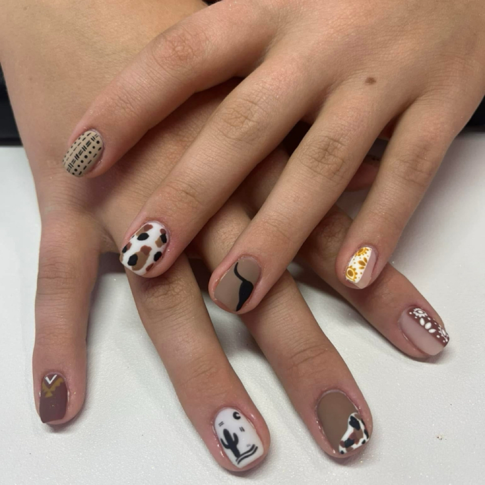 Structured Gel Mani at LNK Nail Studio in Claysville, PA