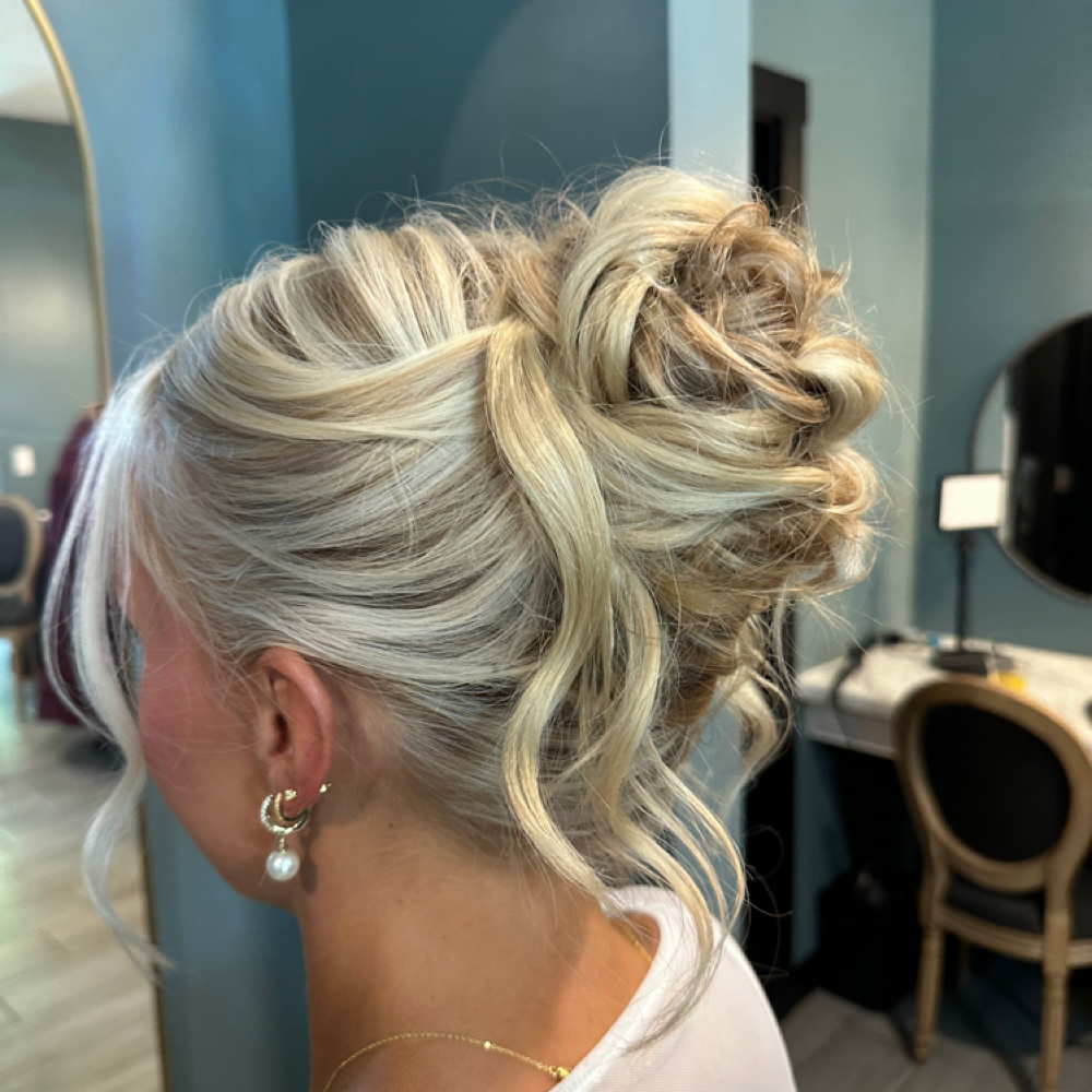 wedding hair at Cierra Copeland in versailles, IN
