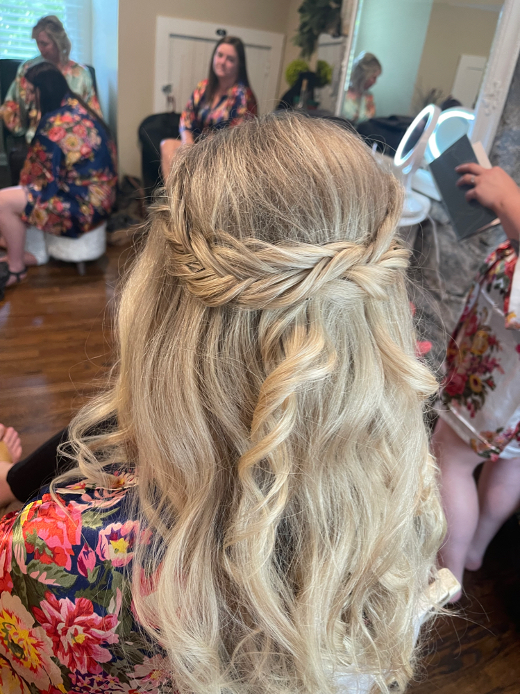 HalfUp HalfDownStyle (Wedding/Prom)