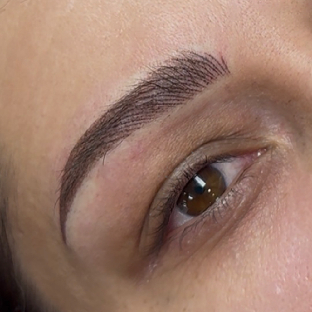 Combo Brows at Tiffany lux brows in Albuquerque, NM