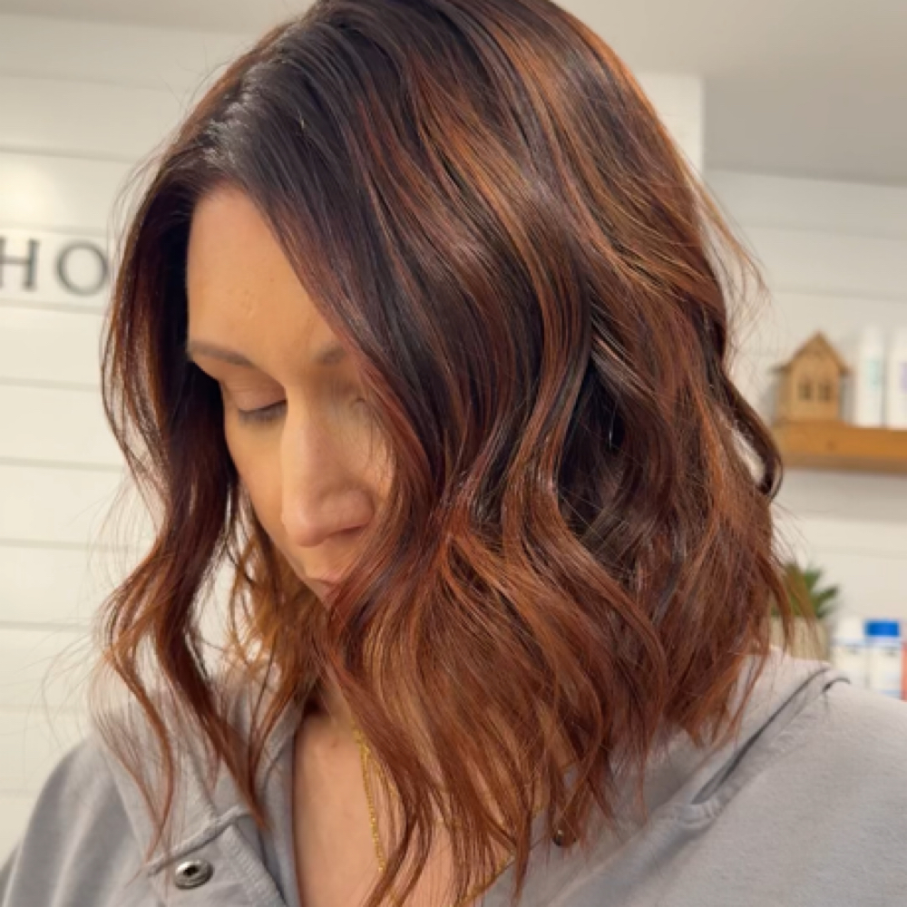 Balayage Short Hair at Honey & Hue By Dulce in Winston Salem, NC