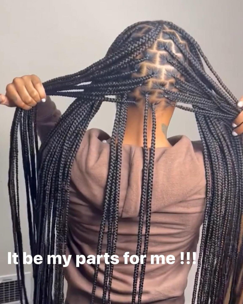 small knotless boxbraids
